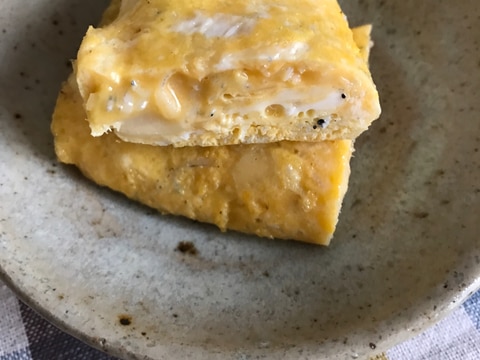 タケノコとしらすの卵焼き